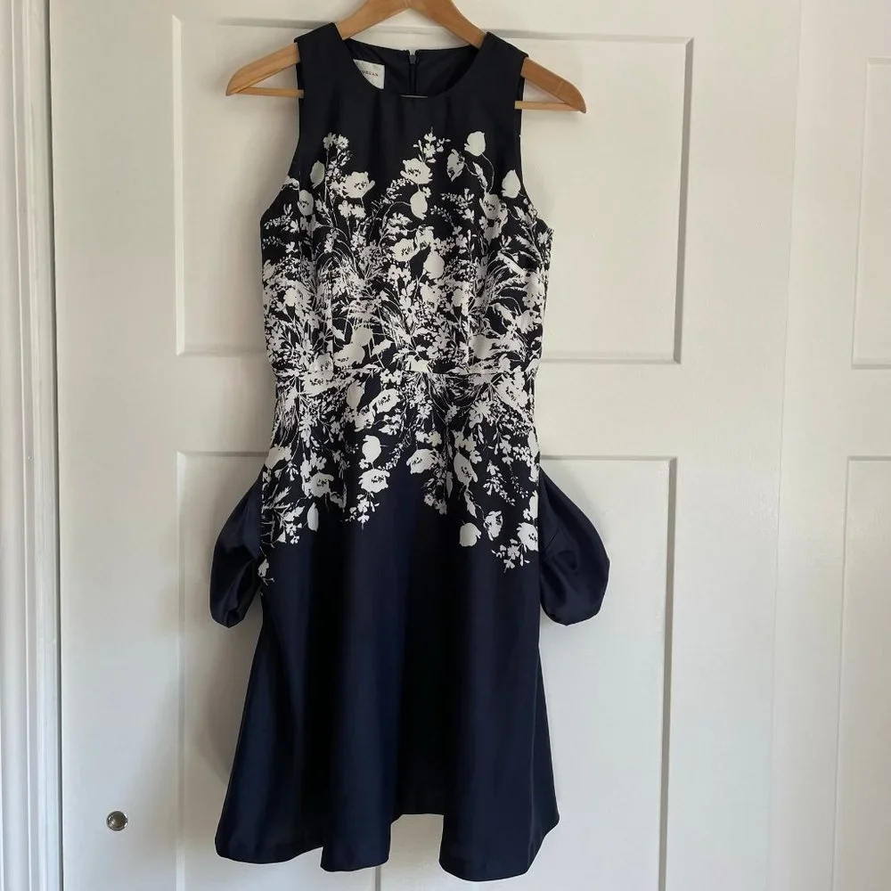 Donna Morgan Navy Fit-and-Flare dress - Picture 15 of 16